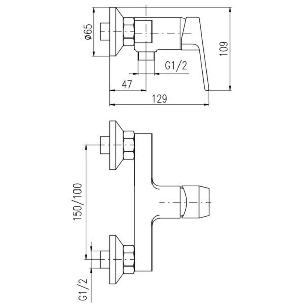 Смеситель для душа Rav Slezak Colorado CO181.5Z