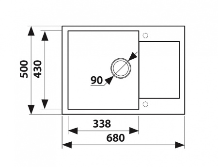 Кухонная мойка KAISER KMM мрамор (KMM-5068 Gr.)
