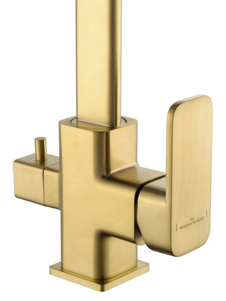 Смеситель для кухни c подключением фильтра WONZON & WOGHAND, брашированное золото WW-88458004-BG Смеситель для кухни c подключением фильтра WONZON & WOGHAND, брашированное золото WW-88458004-BG