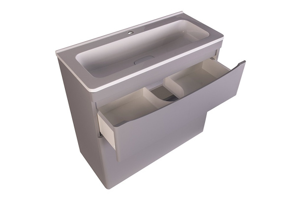 Тумба под раковину напольная Style Line Бергамо СС-00002315 серый