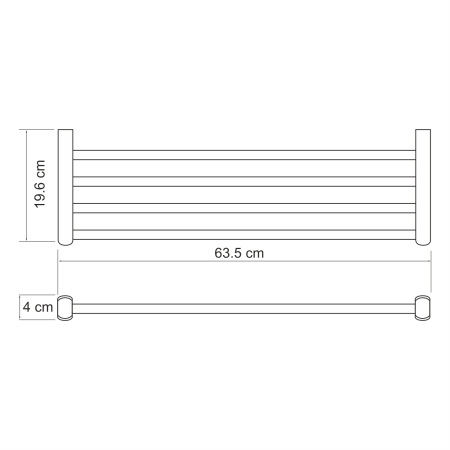 Полка для полотенец WasserKRAFT Berkel K-6811