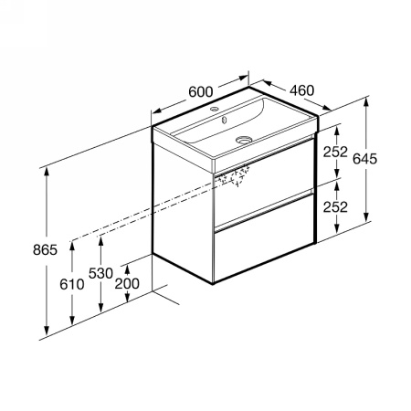 Тумба под раковину Roca Ona 60 A857613513