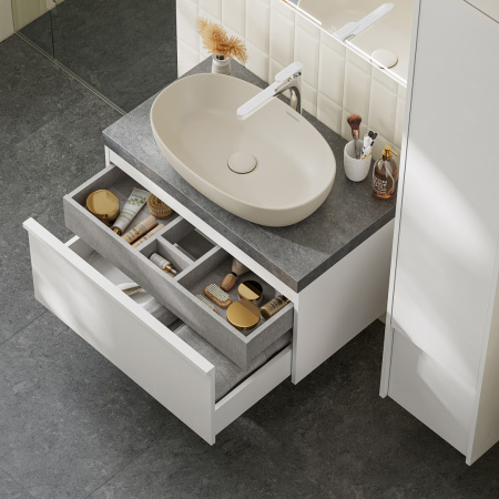 Раковина накладная (60х38) Kerama Marazzi Plaza PLR.wb.60\SAN