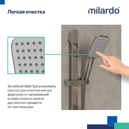 Ручной душ Milardo Ideal Spa 1F ILS1FCSM18