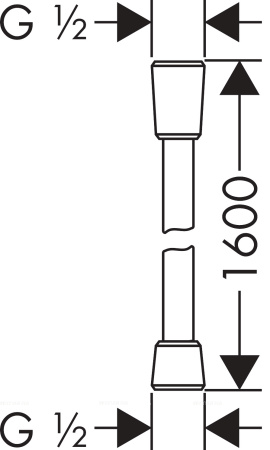 Душевой шланг Hansgrohe Isiflex 28276800