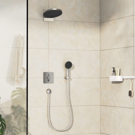 Смеситель для ванны на 2 потребителя Hansgrohe DuoTurn Q 75414000 хром