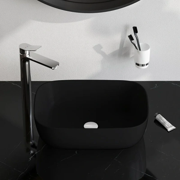 Раковина накладная Am.Pm Func M8FWCC10450BM черный матовый
