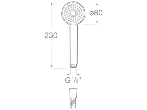Ручной душ Roca Stella 80/1F 5B9103C00