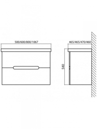Раковина BelBagno Luxury 11080-KL