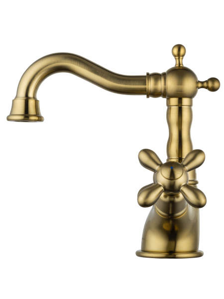 Смеситель для раковины WONZON & WOGHAND RETRO, брашированное золото WW-88139020-BG