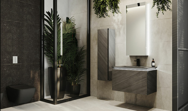 Тумба под раковину Jorno Incline 80   Inc.01.80/P/Bet/JR