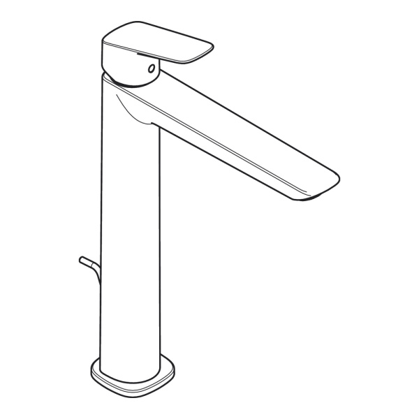 Смеситель для раковины с донным клапаном Hansgrohe Logis 71257670