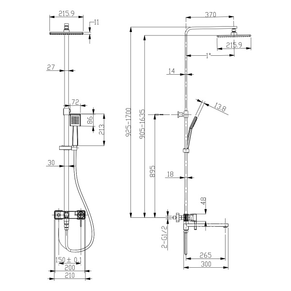 Душевая система Lemark Tropic (LM7004СS) Душевая система Lemark Tropic (LM7004СS)