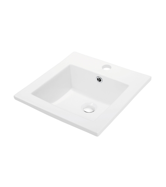 Раковина встраиваемая сверху (42х42) Orange  B03-410W белый глянец