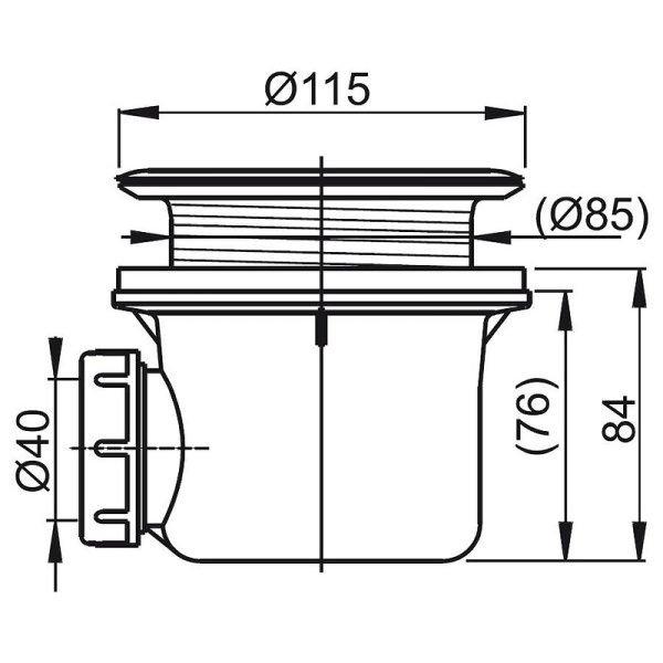 Сифон для поддона Ravak Basic 90 X01308