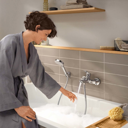 Смеситель для ванны однорычажный Hansgrohe Rebris E 72450000 хром