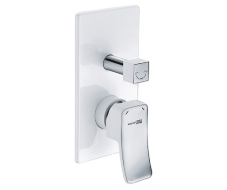 Смеситель для ванны  WasserKRAFT Aller 10641WHITE