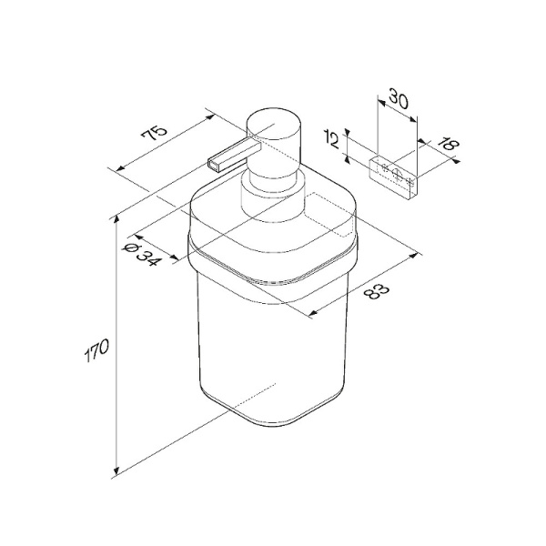 Дозатор для жидкого мыла AM.PM Func A8F36922