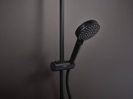 Душевая лейка Hansgrohe Vernis Blend 100 2jet Vario EcoSmart 26340670, черный матовый