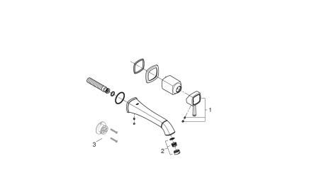Смеситель для раковины GROHE Grandera 19930 DA0 (19930DA0) теплый закат глянец