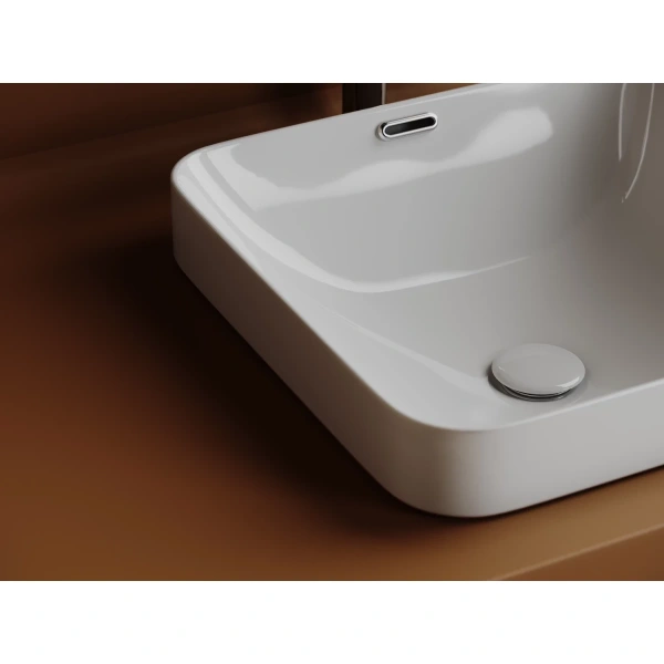 Раковина встраиваемая сверху (43,8x43,8) Ceramica Nova ELEMENT CN6077