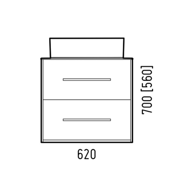 Тумба подвесная Corozo Гольф 65 SD-00000312