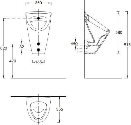 Писсуар Kerama Marazzi PRO Cantero PROC.ur.02