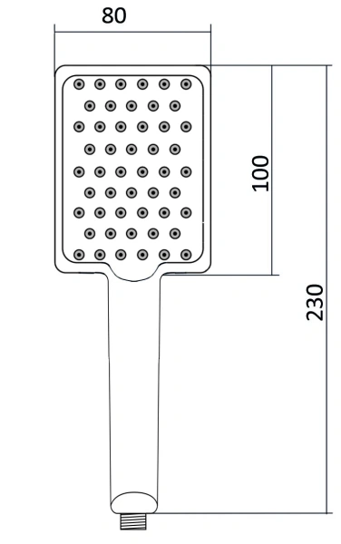 Душевая лейка Славен прямоугольная, однорежимная (СЛ-ЗП-048) Душевая лейка Славен прямоугольная, однорежимная (СЛ-ЗП-048)