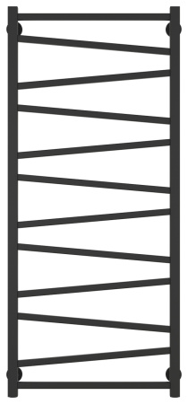 Полотенцесушитель Водяной Сунержа Сирокко (120х50) Темный Титан Муар 15-0253-1250