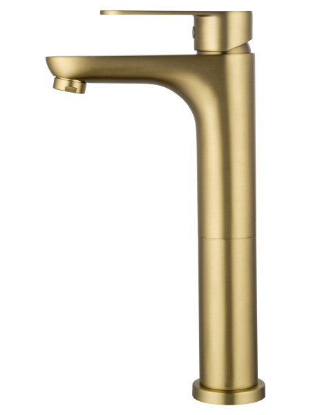 Смеситель для раковины высокий WONZON & WOGHAND ALFA, брашированное золото WW-A40232-BG