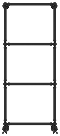 Полотенцесушитель Водяной Сунержа Ренессанс 1304 (126х50) Матовый Черный 31-0280-1250