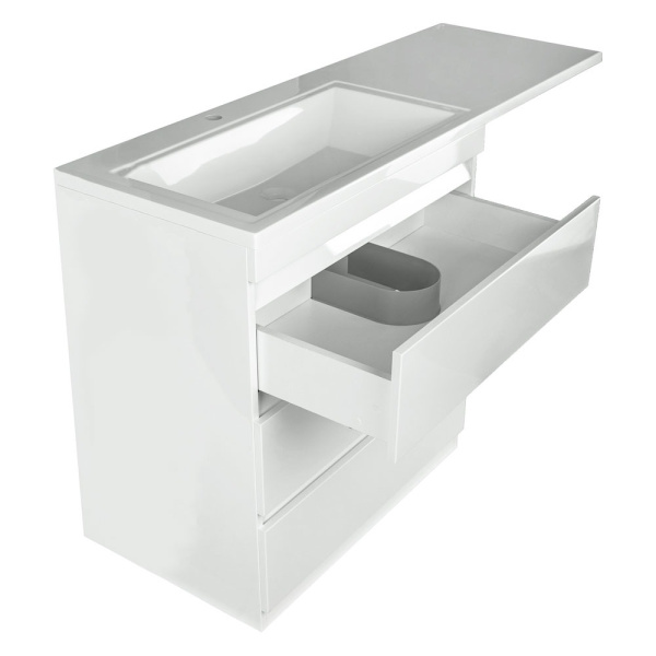 Тумба под стиральную машину напольная Style Line Даллас СС-00002221 белый