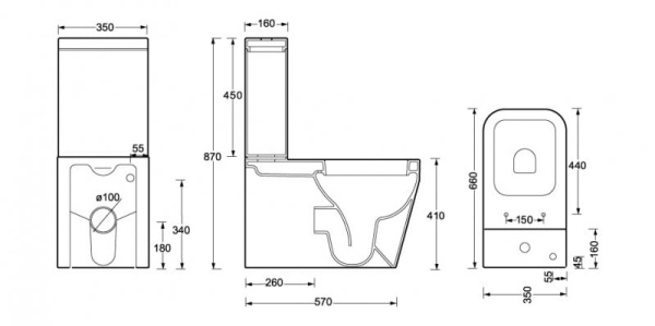 Бачок унитаза BelBagno Alise BB540T Бачок унитаза BelBagno Alise BB540T