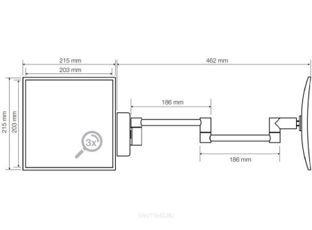 Косметическое зеркало Bemeta 116301212