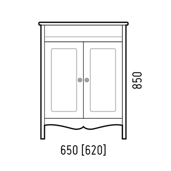 Тумба напольная Corozo Блюз 65 SD-00000030
