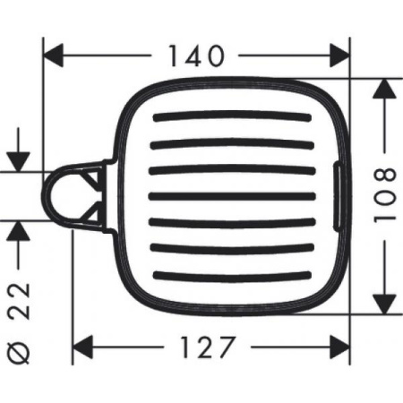 Мыльница Hansgrohe Casetta E 26519000 хром