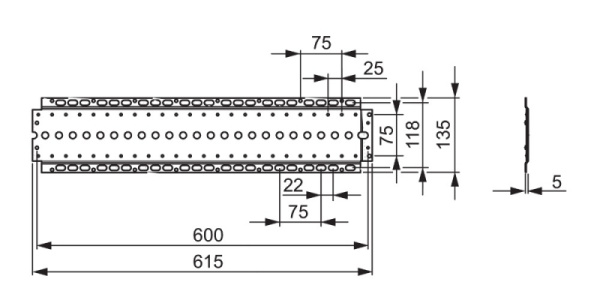 Монтажная рейка Oras 200023