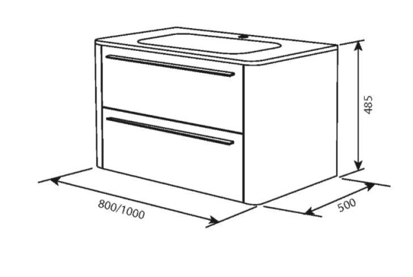 Раковина AM.PM Awe M15WPC1001WG