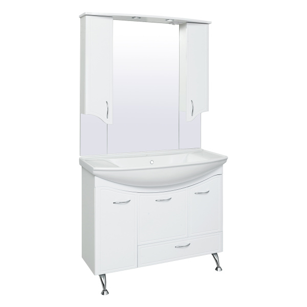 Зеркальный шкаф Runo  Севилья 105 (00000000596)