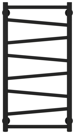 Полотенцесушитель Водяной Сунержа Сирокко (80х40) Матовый Черный 31-0253-8040