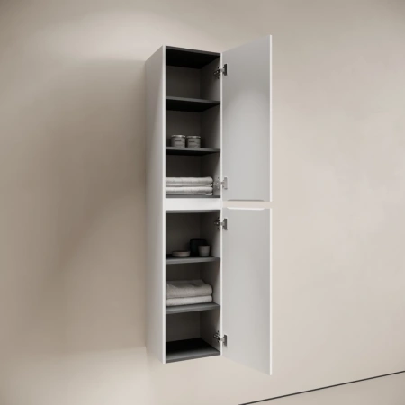 Шкаф-пенал подвесной Sancos Folk PCD35W белый матовый