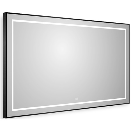 Зеркало (140х80) BelBagno Kraft SPC-KRAFT-1400-800-LED-TCH-WARM-NERO с подсветкой