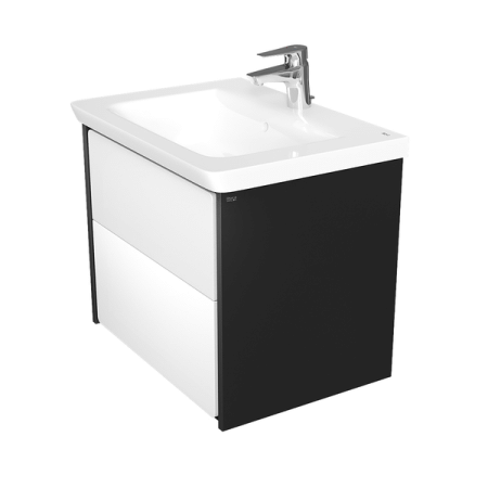 Тумба под раковину Roca Ronda 60 белый глянец/антрацит ZRU9302963