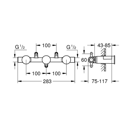 Механизм встраиваемого смесителя Grohe 29025 002 (29025002)