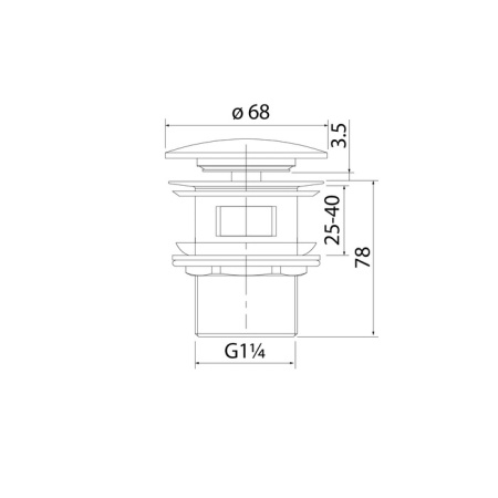 Выпуск для умывальника IDDIS с переливом Optima Home (OPHBM0Wi88)