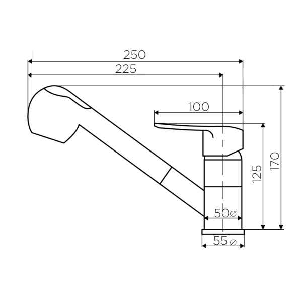 Смеситель для кухни Dorff Ultra D5000000
