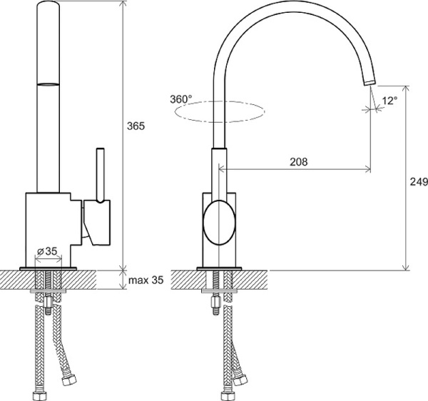 Смеситель для кухни Ravak Freedom FM 016.00 X070090