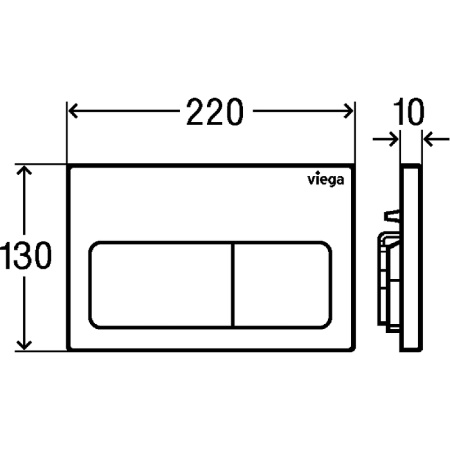Клавиша смыва Viega Prevista 773717