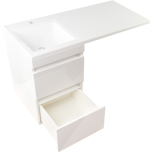 Тумба под стиральную машину подвесная Style Line Даллас СС-00002349 белый