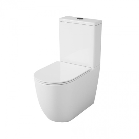 Бачок унитаза-компакта OWL Vind Cirkel-GL, двойной слив 3\6л, арматура WDI, OWLT190301/2